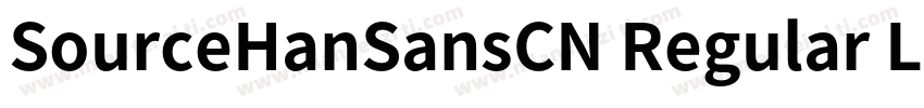 SourceHanSansCN Regular LegacySans字体转换